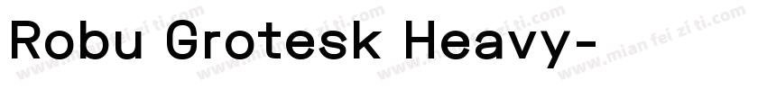 Robu Grotesk Heavy字体转换